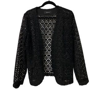 NEW Made in Italy Black Lace Cardigan